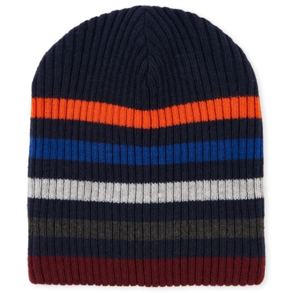 The Children's Place Multicolor Striped Beanie Kids Boys Winterwear Sz L/XL 8+